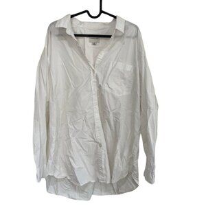 American Eagle Long-Sleeve Collared High-Low